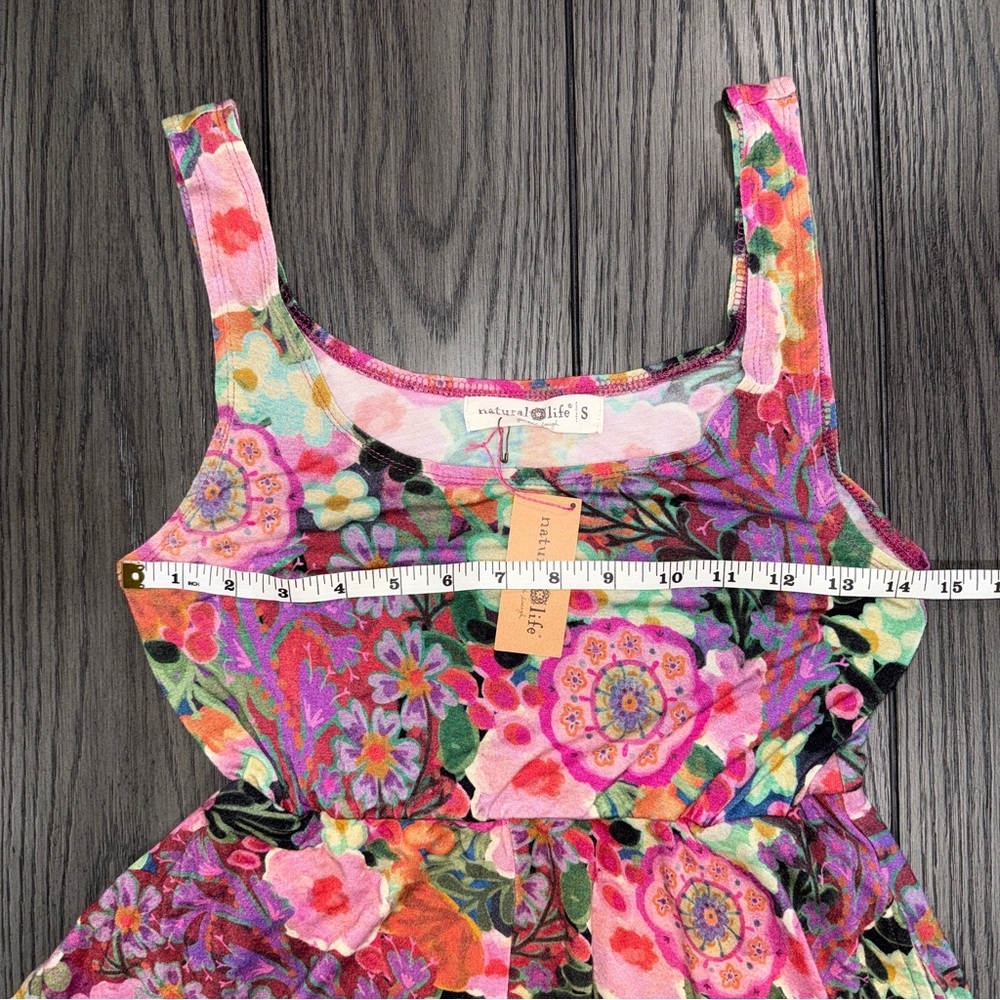 NWT Natural Life Opal Buttersoft Ballet Dress Size Small Floral A-Line Stretch - Picture 8 of 10
